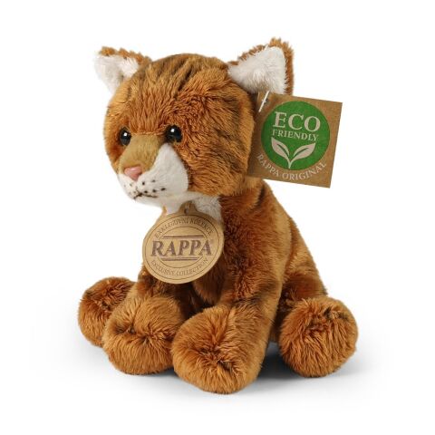 Rappa Plush cat sitting red 14 cm ECO-FRIENDLY